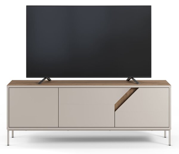 MUZZA TV stolík LOU 150 x 55 cm béžový