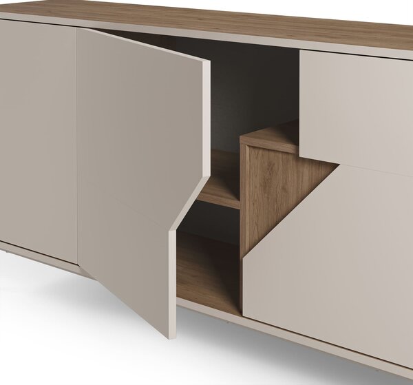 MUZZA Komoda LOU 150 x 80 cm béžová