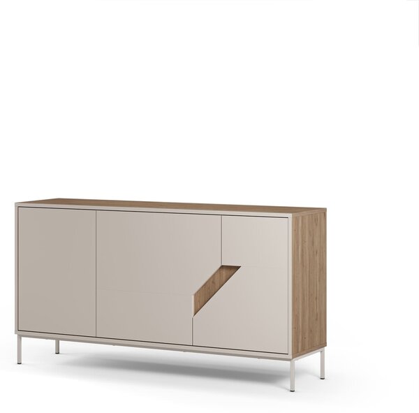 MUZZA Komoda LOU 150 x 80 cm béžová
