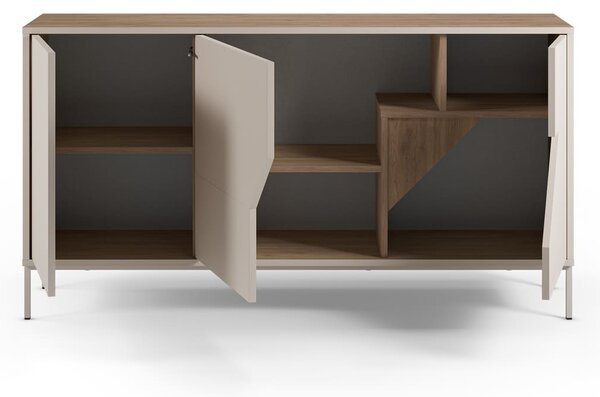 MUZZA Komoda LOU 150 x 80 cm béžová