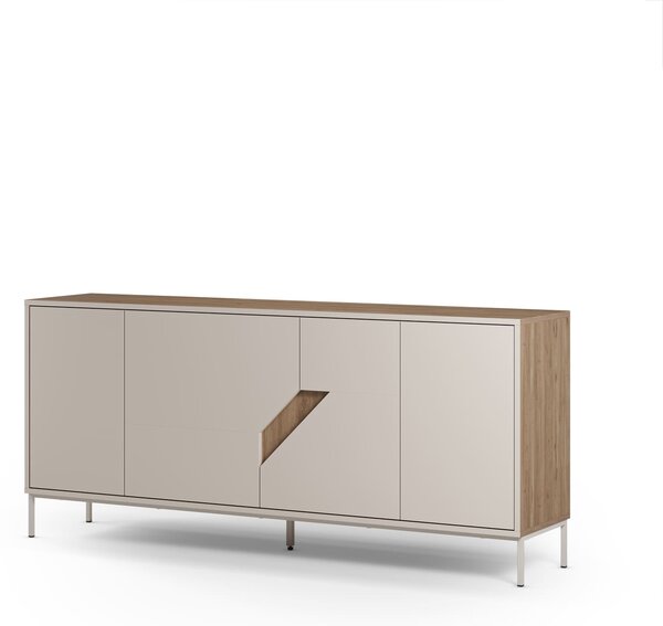 MUZZA Komoda LOU 180 x 80 cm béžová