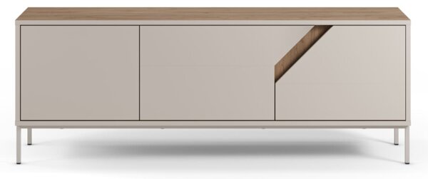 MUZZA TV stolík LOU 150 x 55 cm béžový