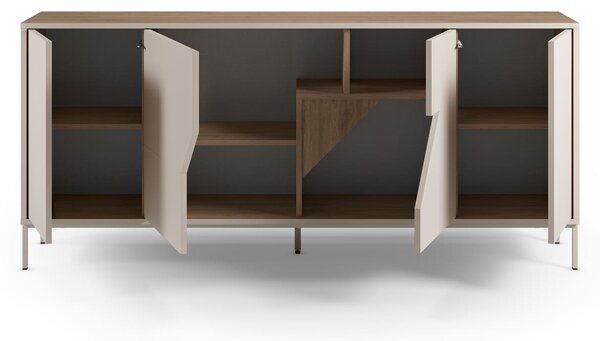MUZZA Komoda LOU 180 x 80 cm béžová