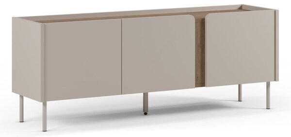 MUZZA TV stolík LEMBUT 140 x 35 cm svetlo sivý