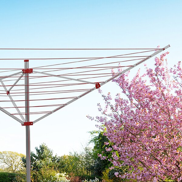 Erga Garden 4000, voľne stojaci 3-ramenný záhradný sušiak na bielizeň 174x202x195 cm, strieborná-modrá, ERG-SEP-10SUSOGRGAR40