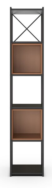 MUZZA Regál LOGAM 36 x 179 cm terakota