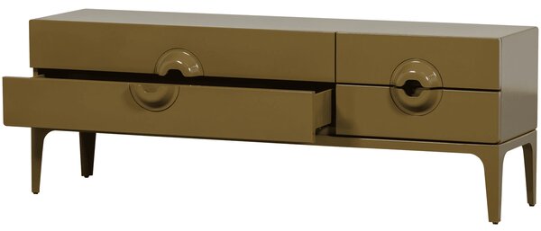 MUZZA TV stolík MEREG 160 x 57 cm medový