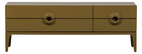 MUZZA TV stolík MEREG 160 x 57 cm medový