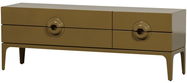 MUZZA TV stolík MEREG 160 x 57 cm medový