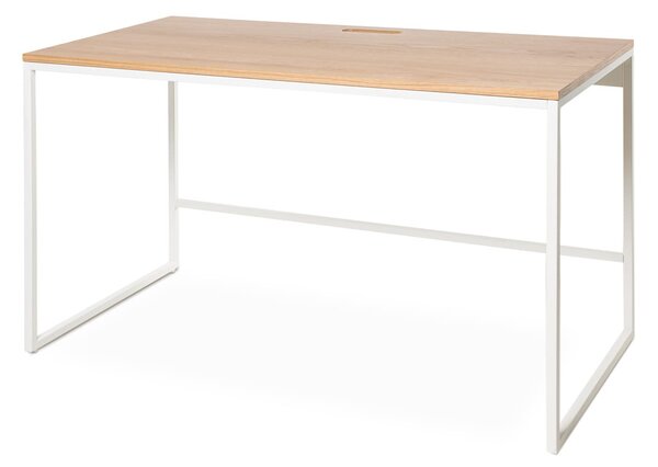 MUZZA Pracovný stôl MEJA 120 x 60 cm dub/biela