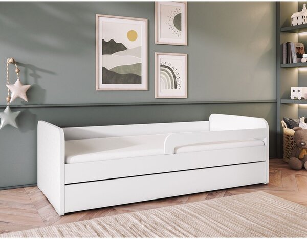 Biela detská posteľ s matracom/s roštom 80x160 cm Duuli – ELTAP