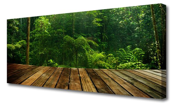 Obraz na plátne Les príroda 125x50 cm