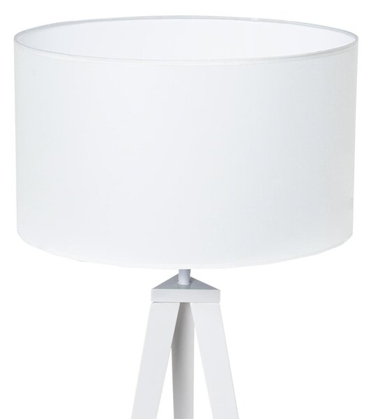 MUZZA Stojacia lampa TIGA 163 cm biela
