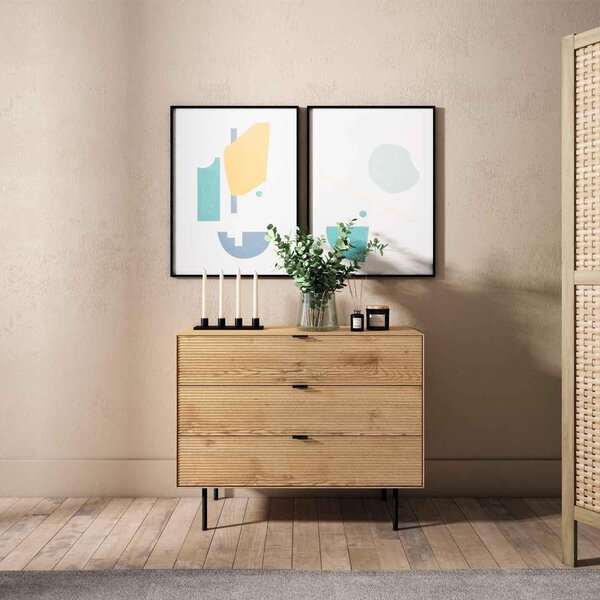 MUZZA Komoda KAYU 100 x 40 cm prírodná
