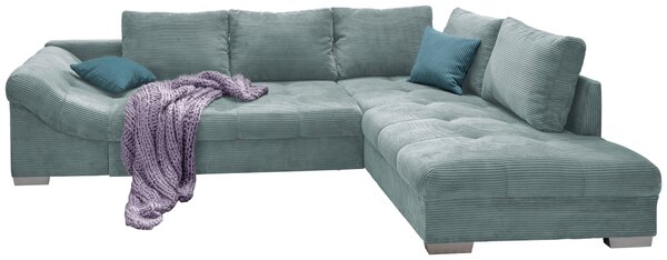 ROHOVÁ SEDAČKA, textil, svetlomodrá P & B - Sedačky, Online Only