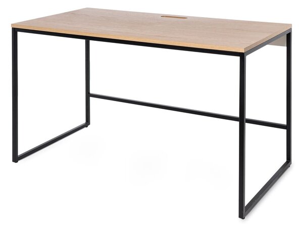 MUZZA Pracovný stôl MEJA 120 x 60 cm dub/čierna