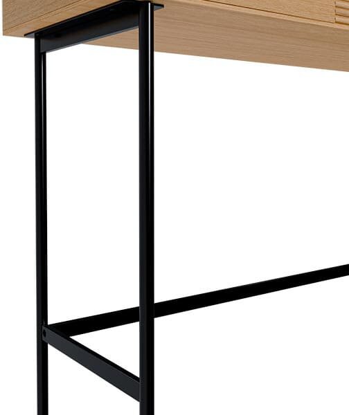 MUZZA Konzolový stolík KAYU 100 x 35 cm prírodný