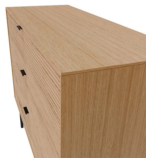 MUZZA Komoda KAYU 100 x 40 cm prírodná