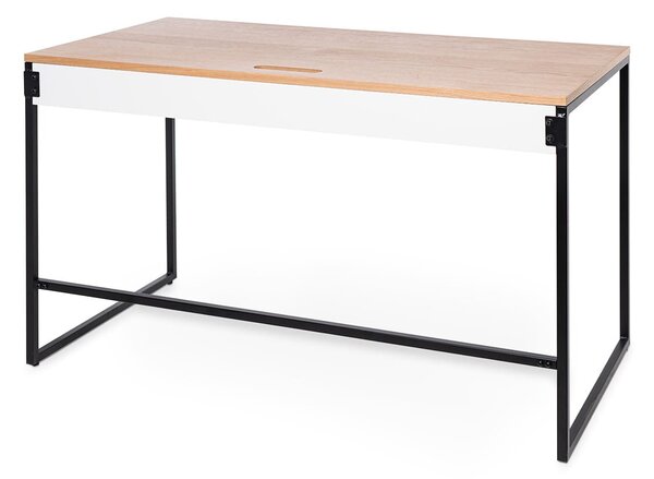 MUZZA Pracovný stôl MEJA 120 x 60 cm dub/čierna
