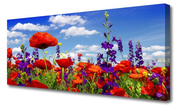 Obraz na plátne Tulipány rastlina 125x50 cm