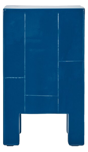 MUZZA Odkladací stolík BIRU 50 x 30 cm modrý
