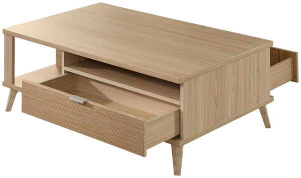 KONFERENČNÝ STOLÍK, farba duba, kompozitné drevo, 110/65/40 cm Stylife - Stolíky do obývačky