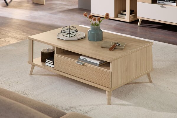 KONFERENČNÝ STOLÍK, farba duba, kompozitné drevo, 110/65/40 cm Stylife - Stolíky do obývačky