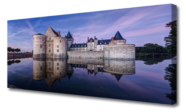 Obraz na plátne Hrad voda architektúra 125x50 cm