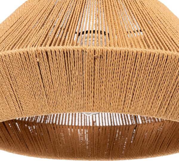 MUZZA Závesná lampa SENSES Ø 50 cm prírodná