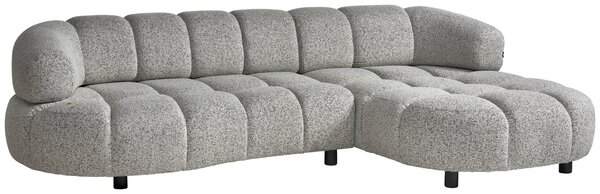 ROHOVÁ SEDAČKA, textil, sivobéžová Welnova - Sedačky