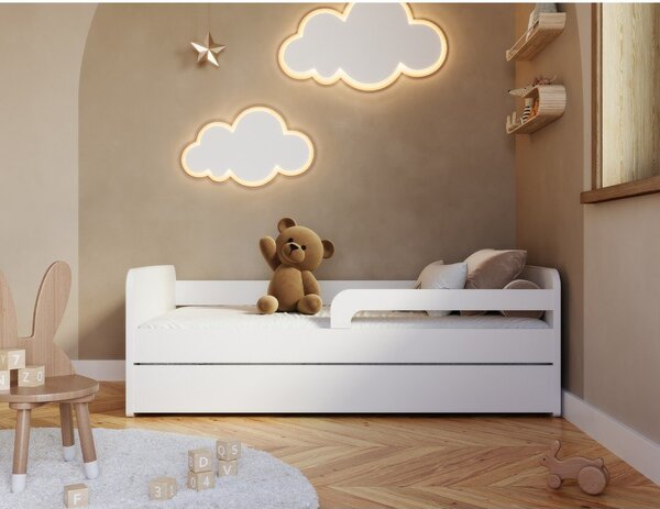 Biela detská posteľ s matracom/s roštom 80x160 cm Duuli – ELTAP