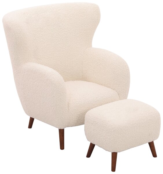 KRESLO – SADA, textil, biela Livetastic - Online Only obývacie izby, Online Only