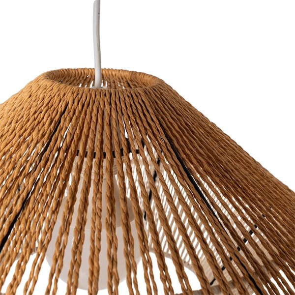 MUZZA Závesná lampa TALI Ø 50 cm prírodná