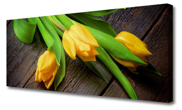 Obraz na plátne Tulipány kvety 125x50 cm