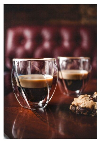 Dvojstenné hrnčeky na cappuccino v súprave 2 ks 250 ml Cristallo – Vialli Design