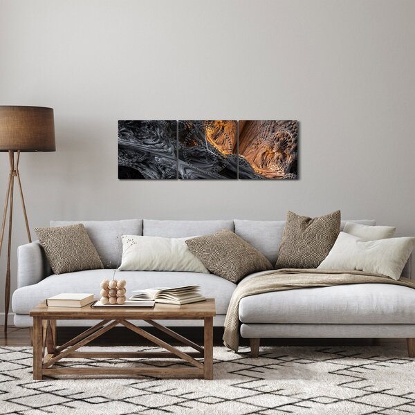 Obraz - Pohľad do stredu (s hodinami) (90x30 cm)