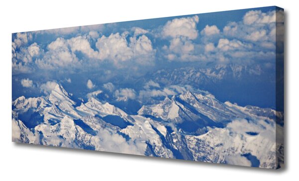 Obraz na plátne Hora mraky príroda 125x50 cm