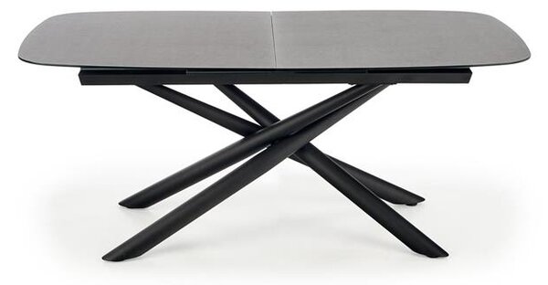Halmar CAPELLO rozkladací stôl doska - tmavo šedá, nohy - čierna