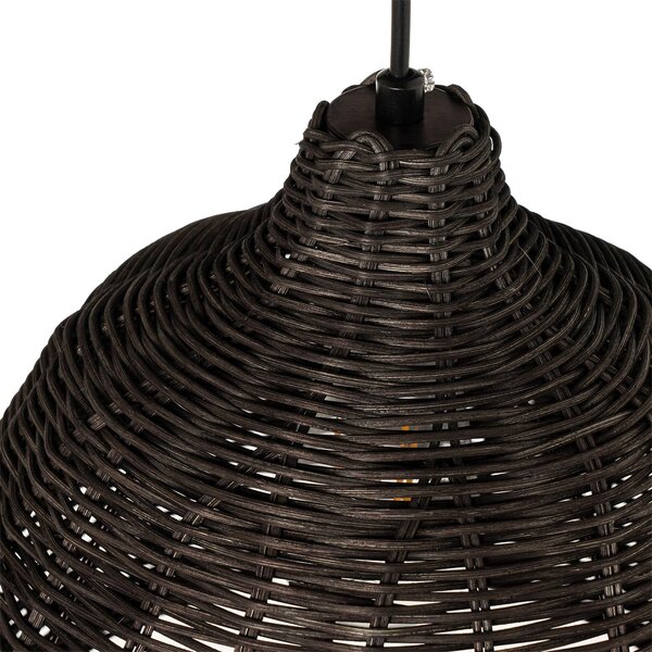 MUZZA Závesná lampa RASER Ø 30 cm čierna