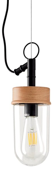MUZZA Závesná lampa LIAR Ø 10 cm priehľadná