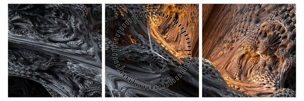 Obraz - Pohľad do stredu (s hodinami) (90x30 cm)