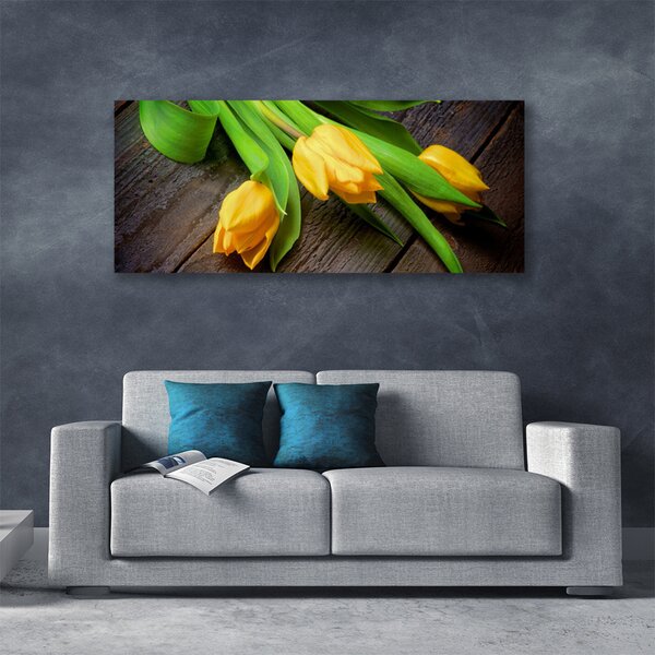 Obraz na plátne Tulipány kvety 125x50 cm