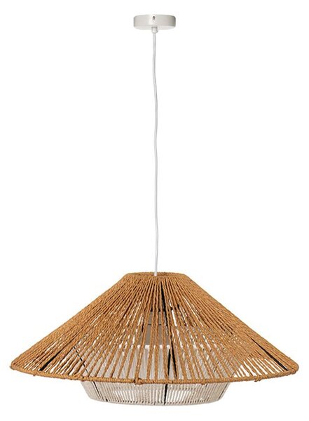 MUZZA Závesná lampa TALI Ø 50 cm prírodná