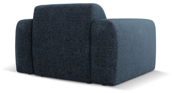 MUZZA Kreslo NOMALIO chenille modré