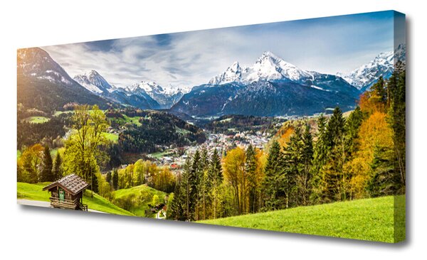 Obraz na plátne Sklenená alpy príroda 125x50 cm