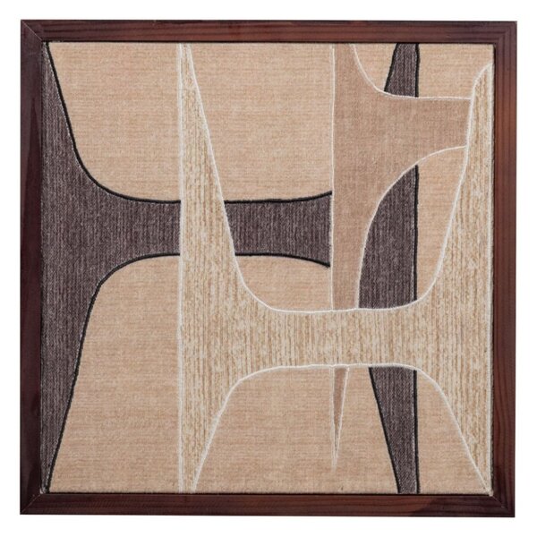 MUZZA Nástenná dekorácia ONNA 60 x 60 cm hnedá
