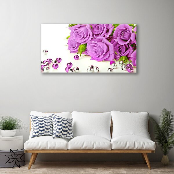 Obraz na plátne Ruže kvety 125x50 cm