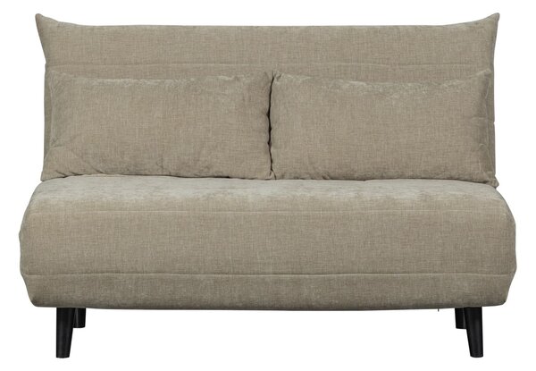 MUZZA Dvojmiestna rozkladacia pohovka MEX 122 cm chenille béžová