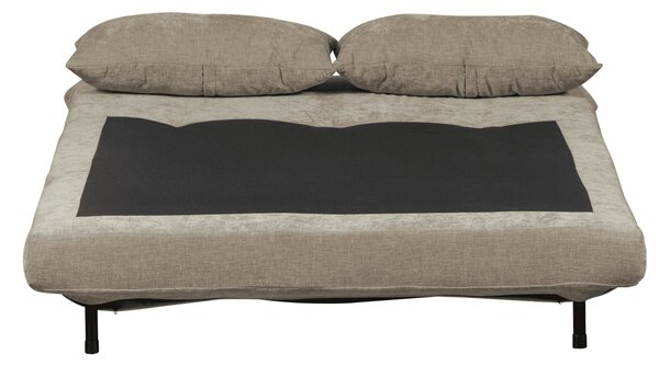 MUZZA Dvojmiestna rozkladacia pohovka MEX 122 cm chenille béžová