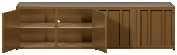 MUZZA TV stolík VELEL 160 x 44 cm horčicový